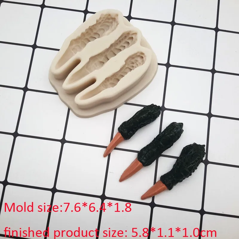 3 шт./компл. силиконовая форма для украшения торта в виде динозавра шоколадной