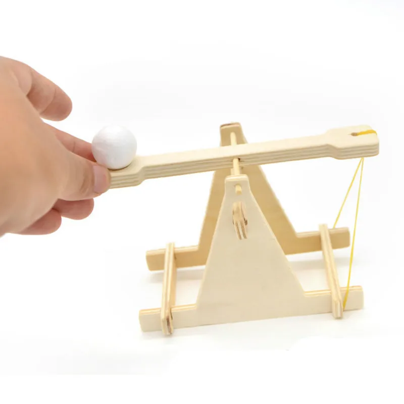 

DIY Wooden slings, science and technology invention Experiment material bag