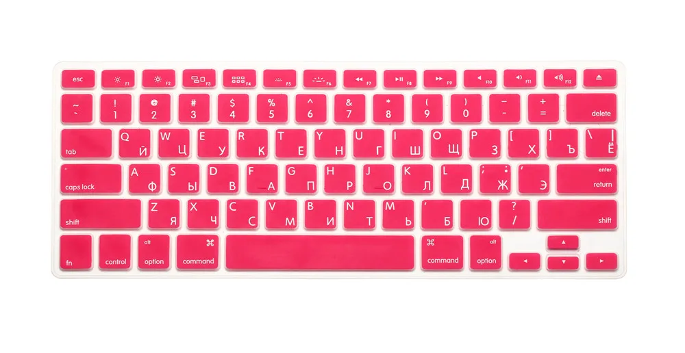 Чехол для клавиатуры с русскими буквами Macbook Air Pro Retina 13 15 17 дюймов чехлы ноутбуков