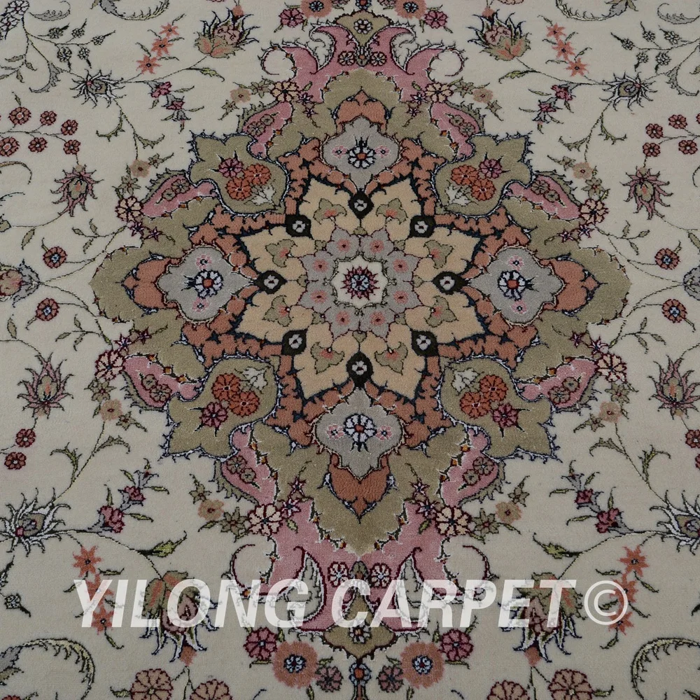 Yilong 6 'x 9' персидский искусственный сад Дизайнерский ковер из смешанной