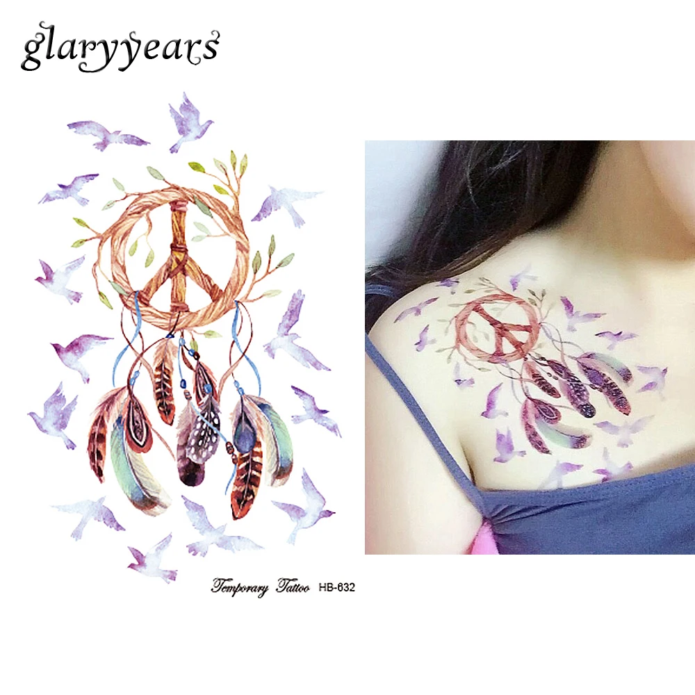 1 шт. наклейка в виде птичьего пера|tattoo dress|tattoo kits for saletattoos bamboo |