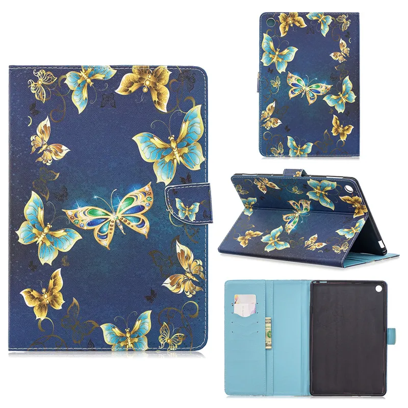 Чехол для планшета с милым котом единорогом и щенком для ETUI huawei Mediapad M5 Lite, чехол 10,", Чехол-Кошелек с подставкой, чехол для huawei M5 Lite 10