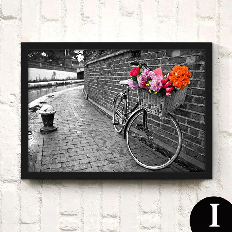 HAOCHU розовая башня черно-белая украшение для гостиной живопись современный