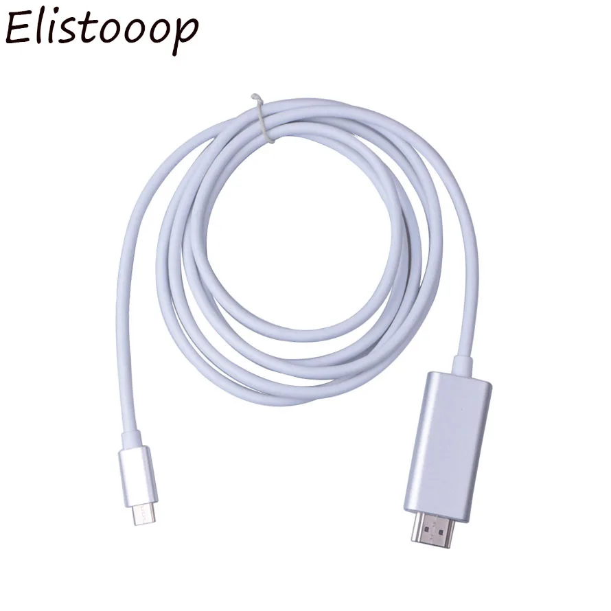 Elistooop USB C HDMI кабель Тип к конвертер Micro адаптер 30 Гц 4K 2 0 Thunderbolt 3 для MacBook S8/8 + Mate