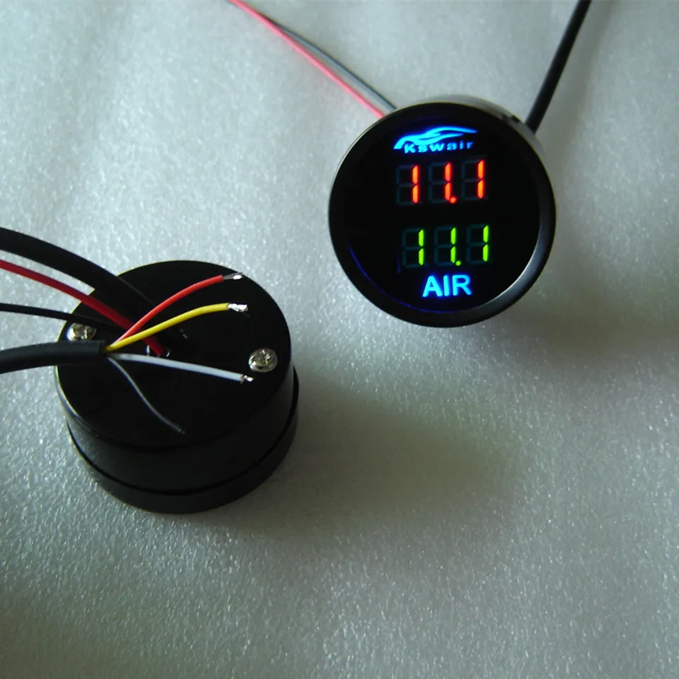 Automobile shock absorption modified digital display pressure gauge absorber 2 inch 52mm car instrument |
