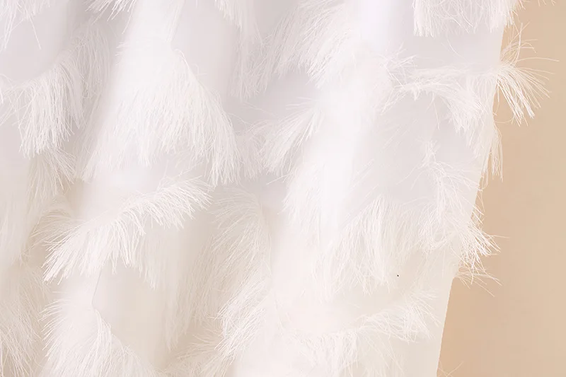Ubetoku, осенняя Женская юбка с кисточками, для девушек, эластичная талия, одноцветные юбки, 4XL размера плюс, модная женская офисная одежда