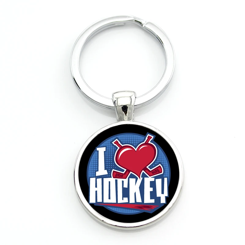 Брелок бренда TAFREE Keep Calm and Love Hocky повседневный спортивный брелок для ключей с