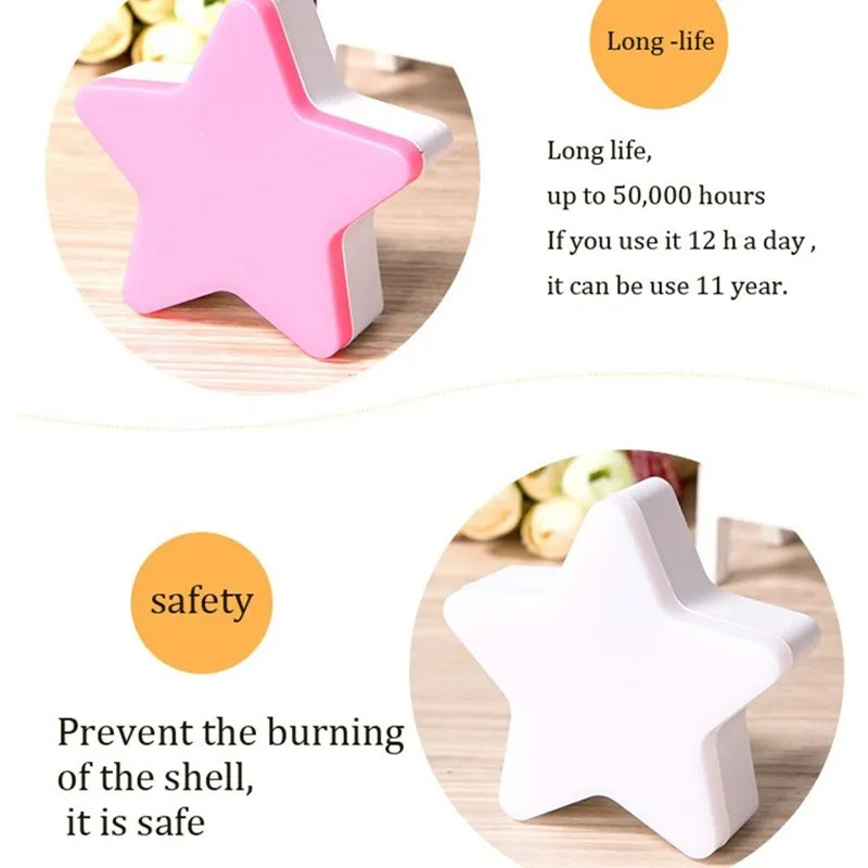 Светодио дный ночник звезда Авто Сенсор Smart мини освещения veilleuse светильник