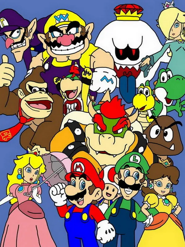 

Super Mario Anime Characters 150*200CM Single-layer Blanket #36767