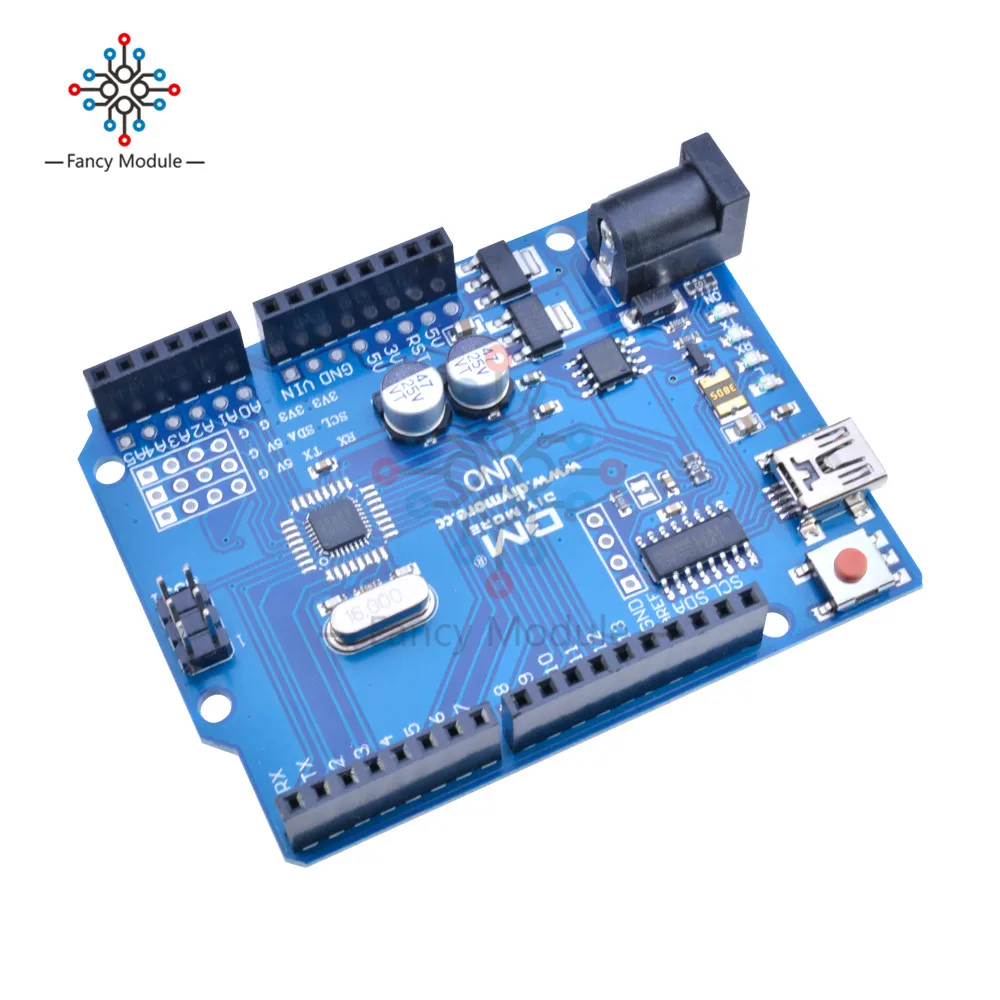 Плата USB UNO R3 ATmega328P CH340G микроконтроллер CH340 сменный ATmega16U2 без кабеля USB|microcontroller