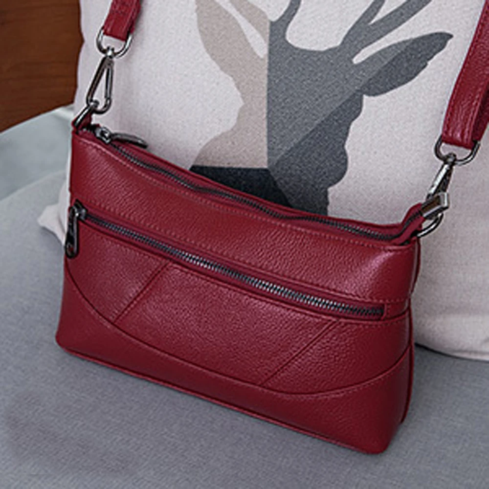 

Hot Sell New Messenger Women's Handbags Ladies Genuine Leather Shoulder Crossbody Bags Women's Purse Luxury Cowhide Women Bag