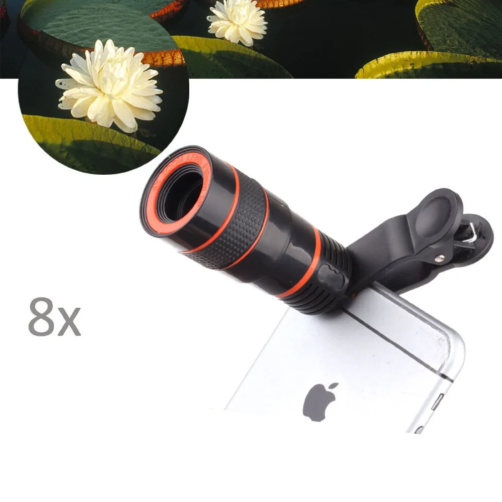 Универсальный объектив APEXEL для телефона 8X оптический зум телескопический камеры