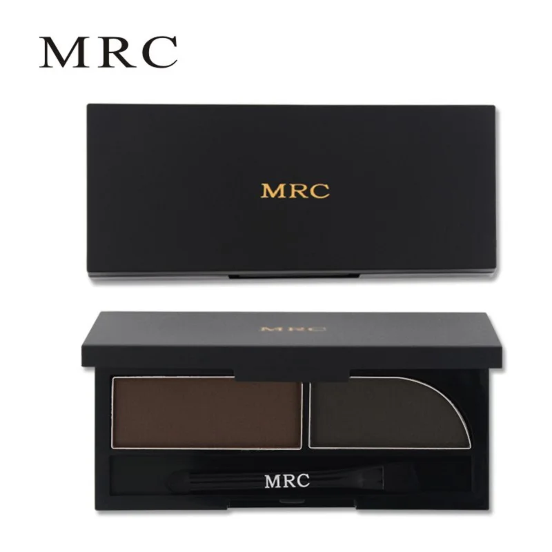 Пудра для бровей MRC 2 цвета пудра палитра водонепроницаемая и Пыленепроницаемая с