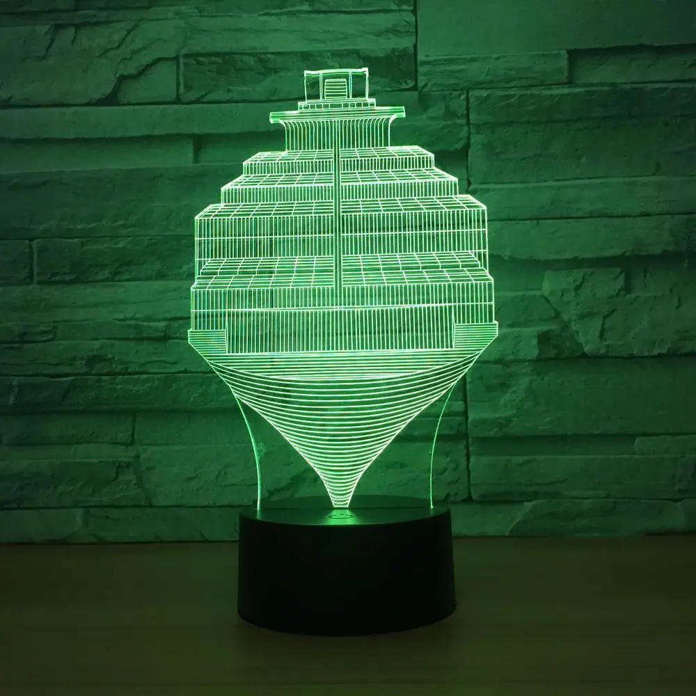 Гироскопа 3D маленький ночник сенсорный Управление цветной сенсорный 3D Led дети лампы небольшие декоративные светодиодные светильники Прямая