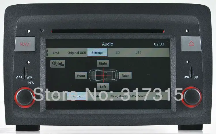 Головное устройство Автомобильный dvd плеер для Fiat Idea/Lancia Musa с GPS навигацией радио