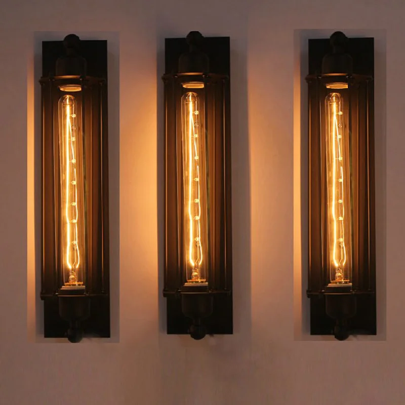 Антикварный настенный светильник в стиле ретро Североамериканском винтажный с