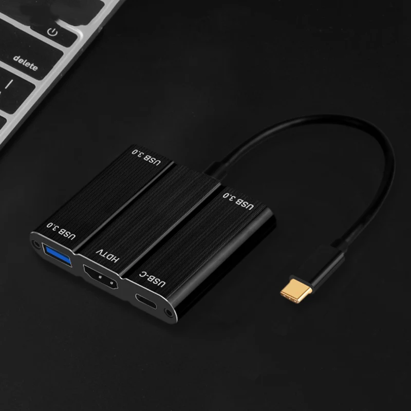 BFOLLOW 5 в 1 Type C к HDMI USB 3 0 PD зарядный адаптер 4K 60Hz кабель для Huawei Mate 20 20X P20 Pro Xiaomi 9 iPad 2018 |