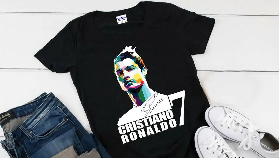 Редкие Криштиану Роналду футболка CR 7 логотип унисекс Ограниченная серия Мужская