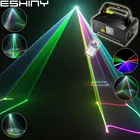 Лазерные линии ESHINY RGB, сканирование луча, 400 пульт дистанционного управления, DMX, DJ, танцевальный бар, Рождество, Домашняя вечеринка, дискотека, световая система B120N8