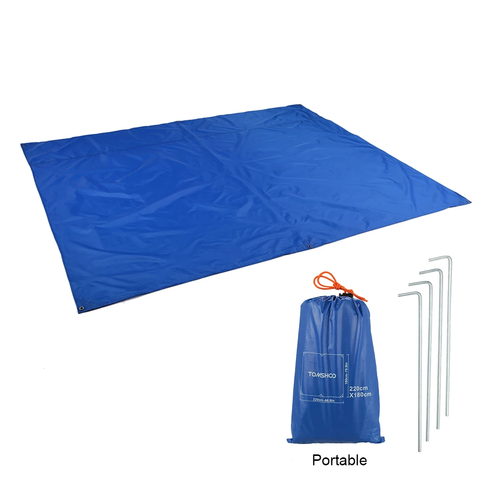TOMSHOO водонепроницаемая сумка для пляжного коврика пикника складной коврик