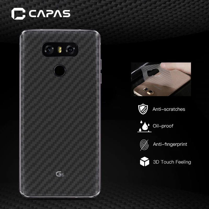 5 шт. для LG G6 H870 H871 H872 защита экрана оригинальные capas 3D из углеродного волокна