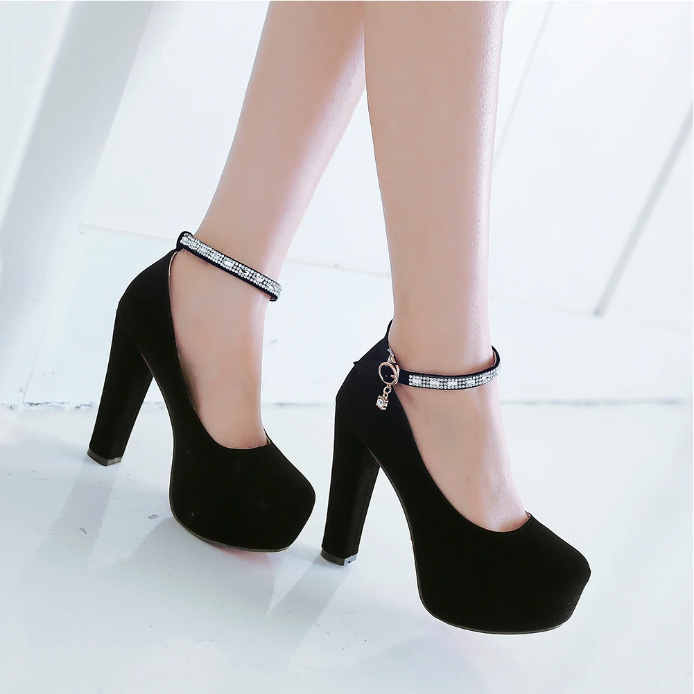 Lapolaka New Arrivals Hot Sale Chunky High Heels Buckle Strap Mary Janes Pumps Woman Shoes Platform Shoes Woman Pumps