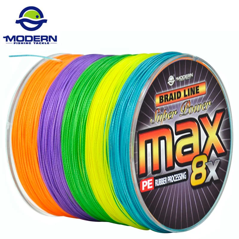 

500M MODERN Braided Fishing Line MAX Series Japan Multicolor 10M 1 Color Mulifilament PE Fishing Rope 8 Strands Braided Wires