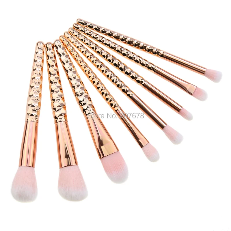 Набор кистей для макияжа 8 шт. нейлоновая основа пудра румяна лица глаз