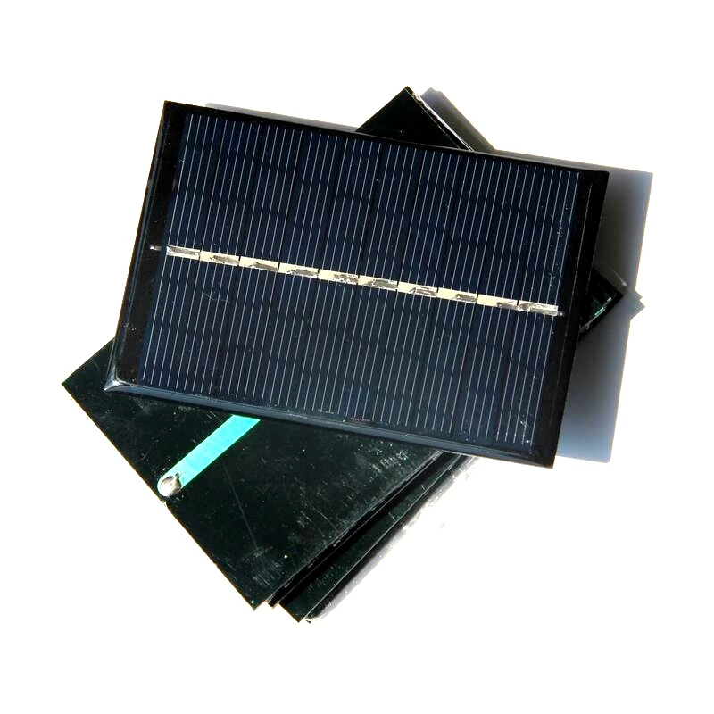 BUHESHUI 0.6W 5V Solar Panel Cell Polycrystalline DIY Charger For LED Light Epoxy Study 84*56MM 10PCS Free Shipping | Электроника