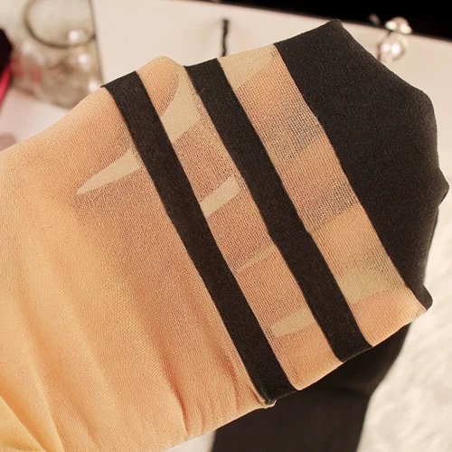 Горячая Распродажа колготки до колена с принтом дьявола Татто телесного и