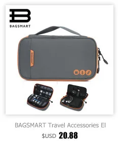 BAGSMART многофункциональная дорожная сумка для паспорта RFID Паспорт ID держатель для карт банковская карта сумка клатч держатель на молнии Чехол кошелек