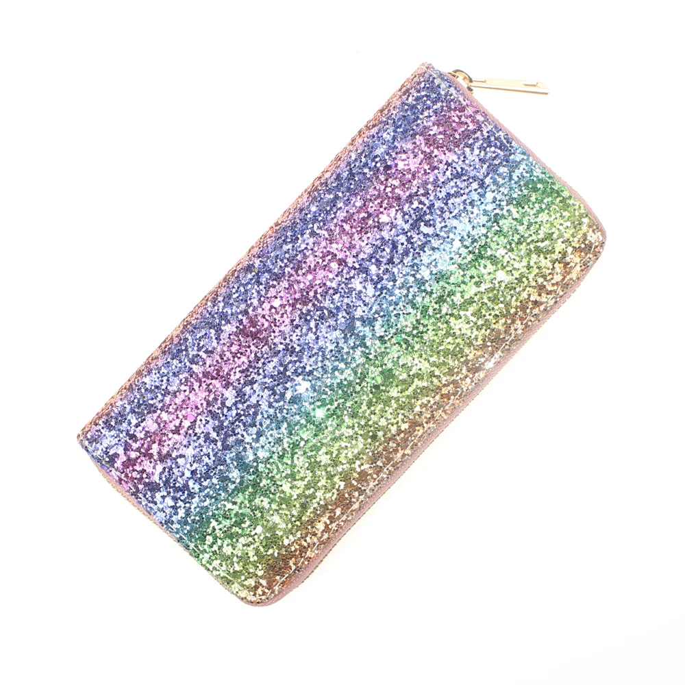 Cheap Silver Eyebrow Printing Womens Wallets And Purses Zipper Long Clutches Women Credit Card Wallet Travel Phone | Багаж и сумки
