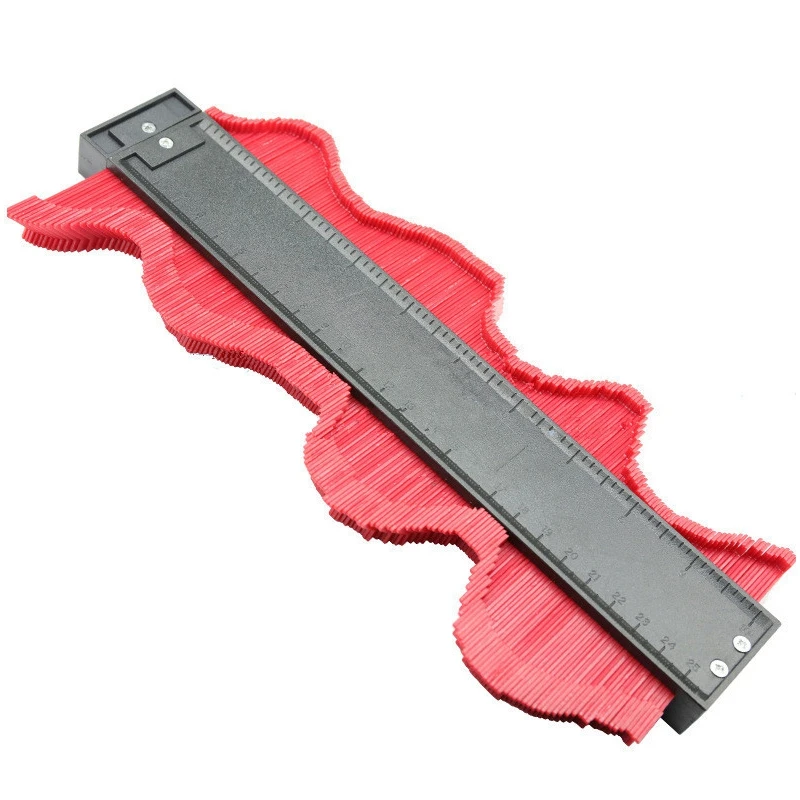 HOT-Plastic Profile Copy Gauge Contour Duplicator Standard 5/10inch Width Wood Marking Tool Tiling Laminate Tiles Genera | Инструменты