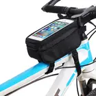 Водонепроницаемая Велосумка на раму, велосипедный футляр для телефона с поддержкой сенсорного экрана, сумка на седло для мобильного телефона 5,0 дюйма