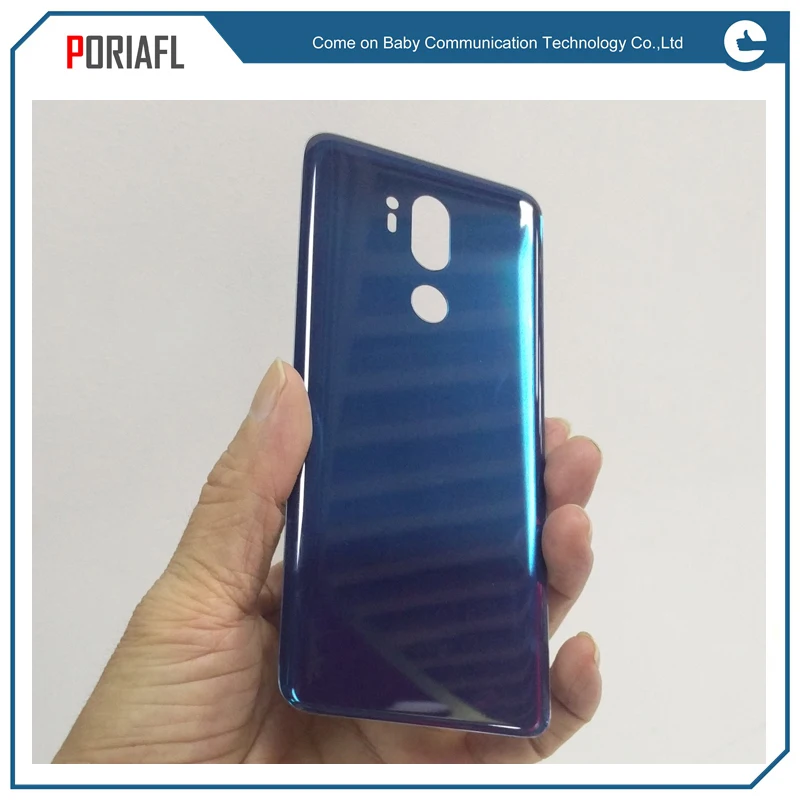Сменные детали для LG G7 задняя крышка аккумулятора корпус дверь в сборе G710 G710EM G710PM