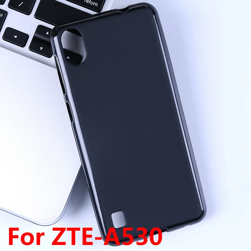 Black TPU Case Чехол Blade A530 для zte Blade A530, чехол, Роскошный кошелек, флип-чехол, кожаный чехол для zte A530 Blade A 530, чехол для задней панели, чехол - Цвет: Black TPU Case