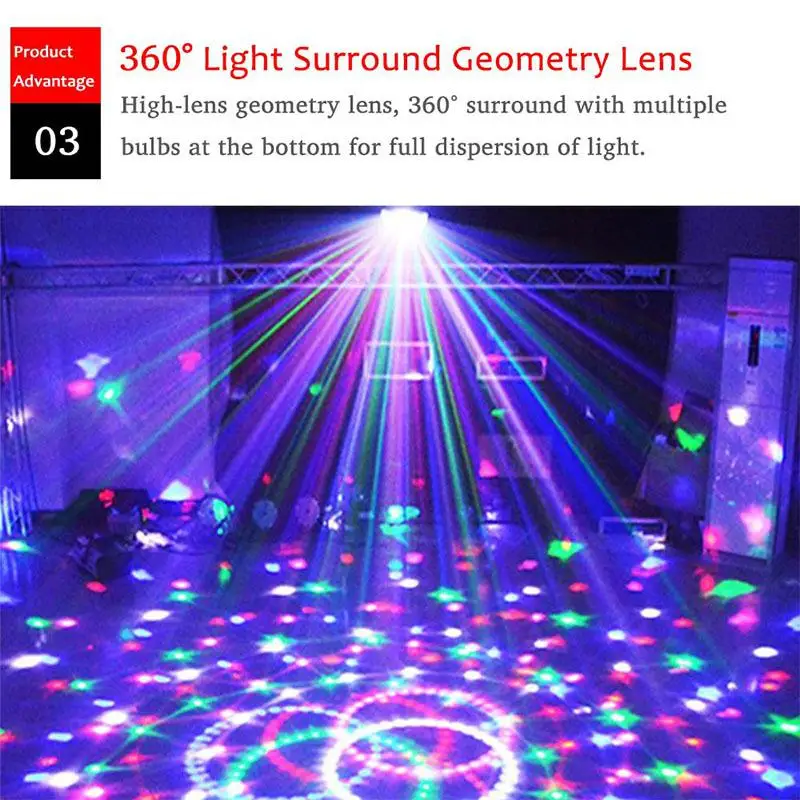 

AKDSteel Smart E27 85-265V LED 6W Colourful Bluetooth LED Music Rhythm Blub Light for Party