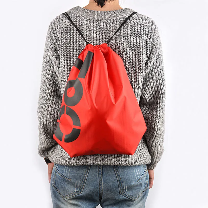 Сумка на шнурке со смайликом Mochila для путешествий пляжа шоппинга функциональные