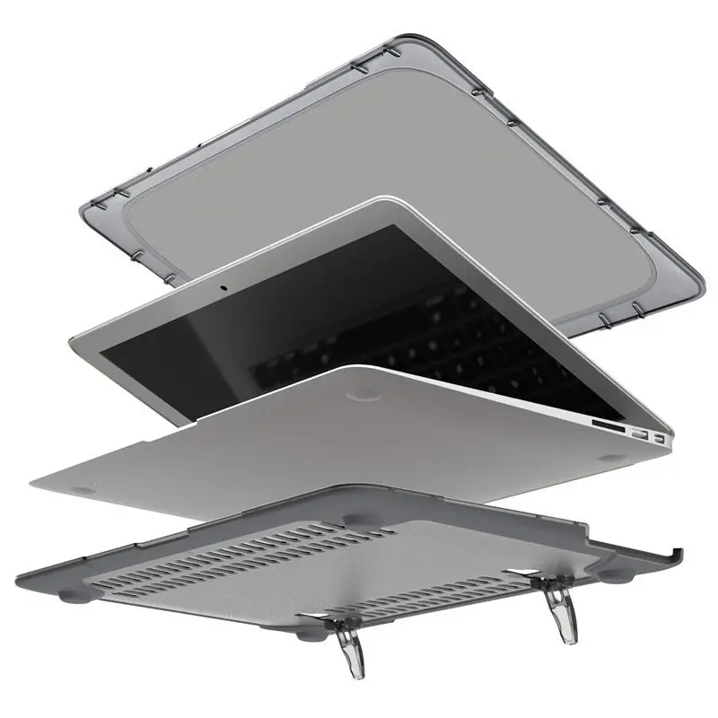 Новый Ударопрочный Внешний чехол Складная подставка для Macbook Air Pro Retina 11 12 13 15