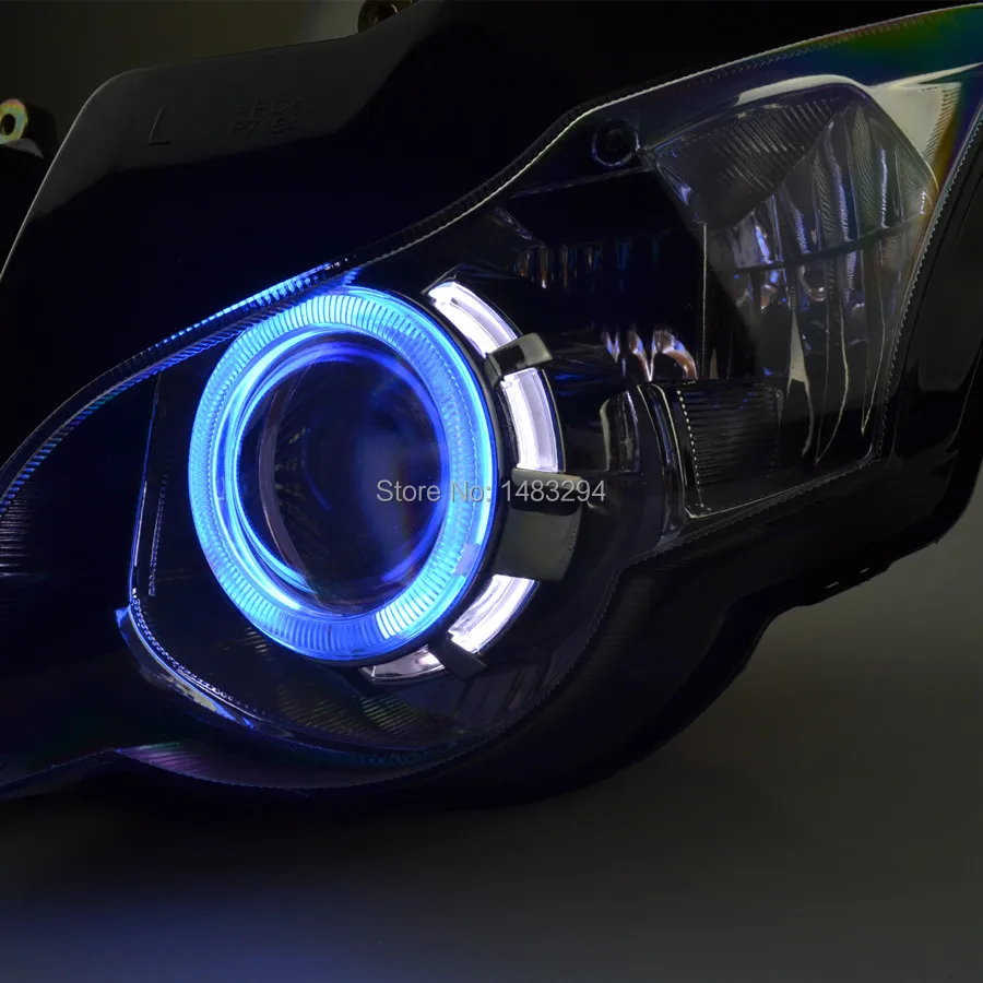 Специально Собранный проектор фары синий и белый Ангел глаз HID Подходит для Honda