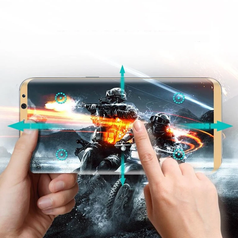 Rorobico 3D изогнутые закаленное Стекло полный охват мобильный Экран протектор для