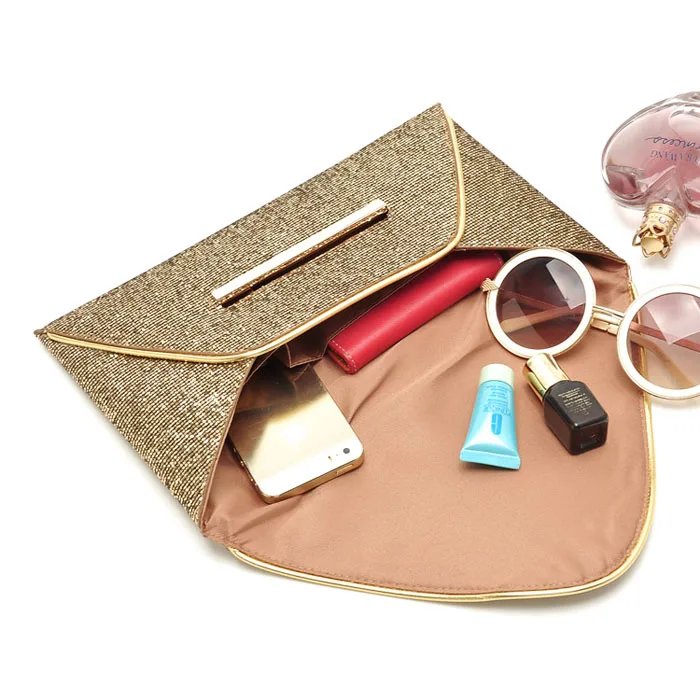 Высококачественные женские сумки для вечеринок золотые блестки кошелек-конверт