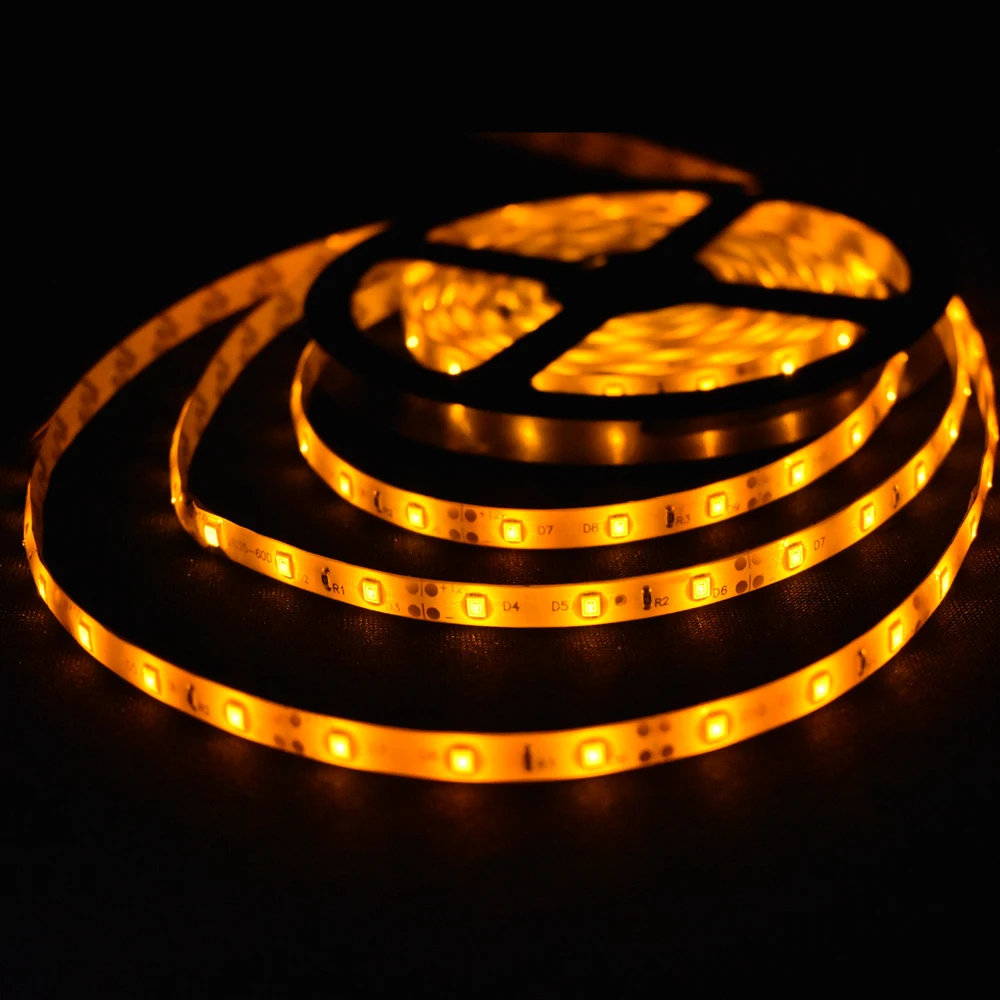 5 м Светодиодная лента 3528 DC 12V 300Led 60Led/M IP65 Водонепроницаемый RGB Гибкие светодиодные