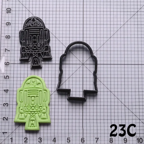 Серия "Звездные войны" резак для печенья набор на заказ 3D Печатный торт украшения кухонная принадлежность для резки Звездные войны печенья резак - Цвет: N6052 3 inch
