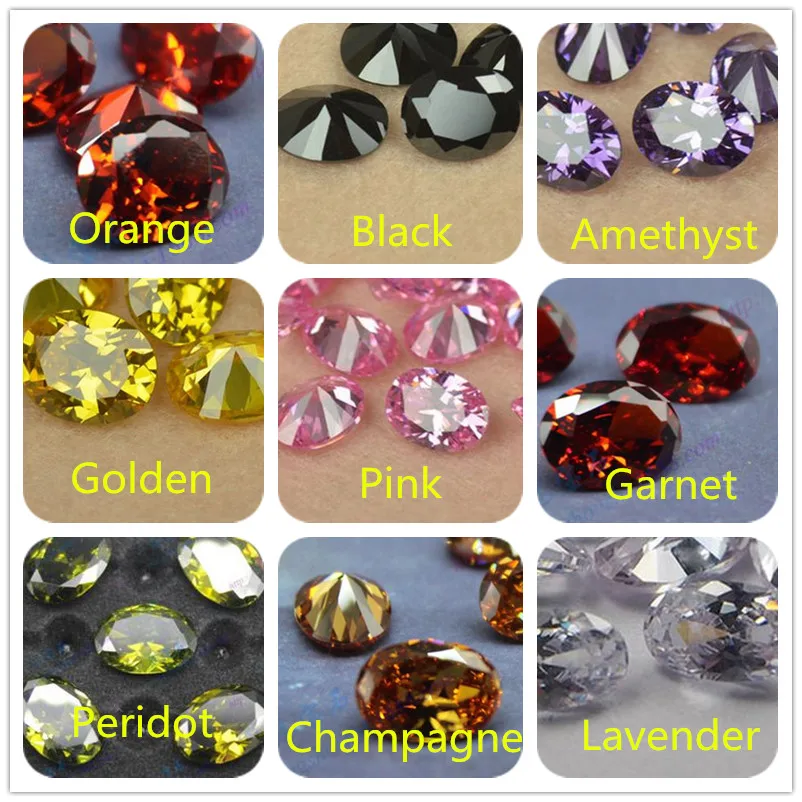 

MRHUANG Free shipping ! 3*5MM 500pcs/pack Grade AAA Color CZ Cubic Oval Zirconia Stone DIY Beads For Jewelry Finding Hot