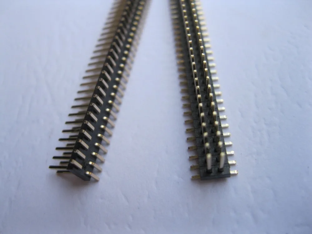 200 шт. SMD SMT шаг 1 27 мм 2x40 80pin хрупкий штыревой разъем двухрядная полоса с золотым