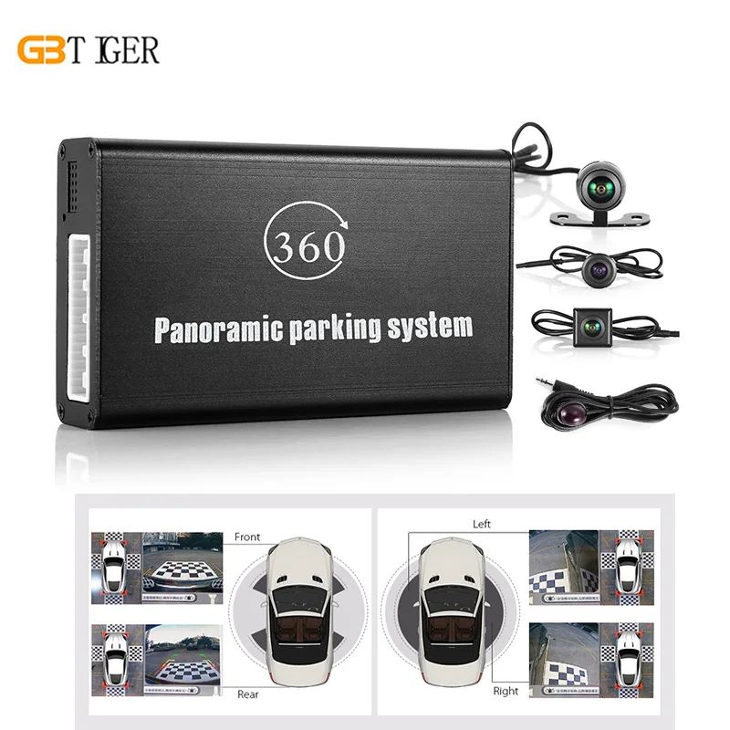 Universal 360Degree Panoramic Parking System Waterproof IP67 Bird View All Round Intelligent Monitor Car DVR | Автомобили и