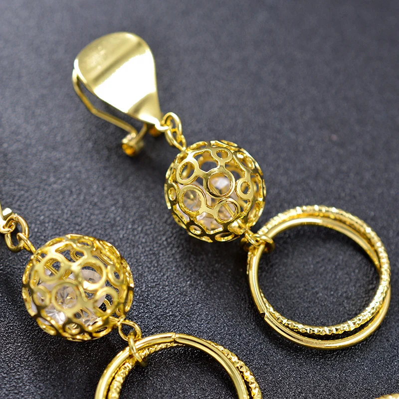 Sunny Jewelry модные ювелирные изделия 2020 круглое Ожерелье Длинная цепочка серьги