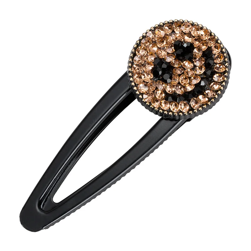 Pomlee Alloy Acrylic Smiling Face Hair Pins for Women Girls Korean Jewelry Wedding Party Clips Bobby Wholesale | Украшения и