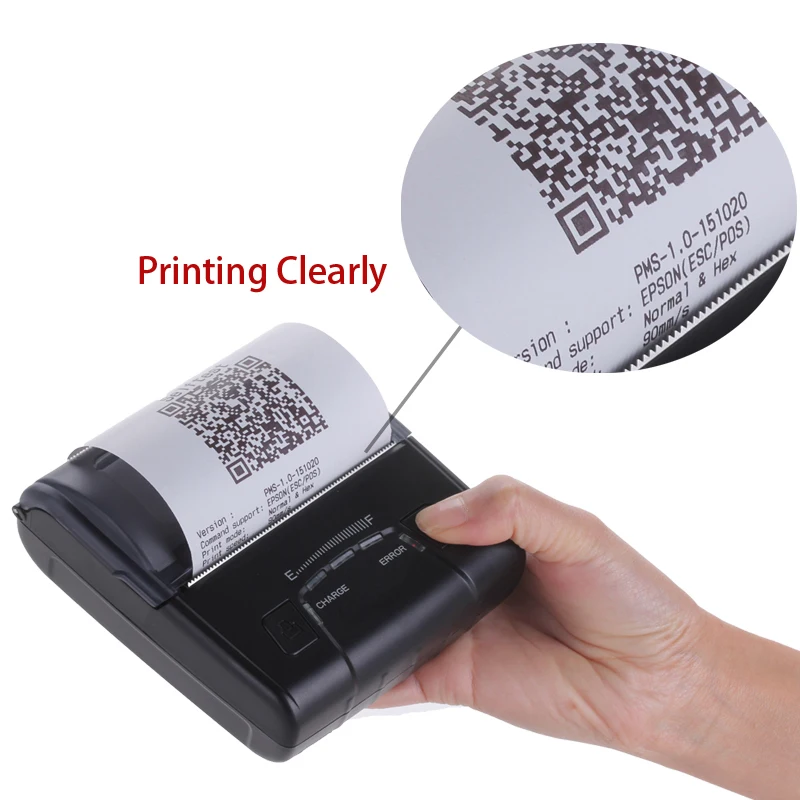 80mm wifi thermal mini receipt printer impressora bluetooth android ios portable ticket printing machine with 2500mAh battery|receipt printer|printer